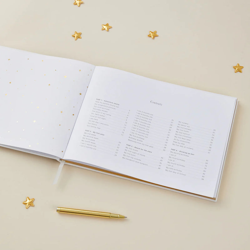 Blush & Gold Baby Memory Book - Ivory