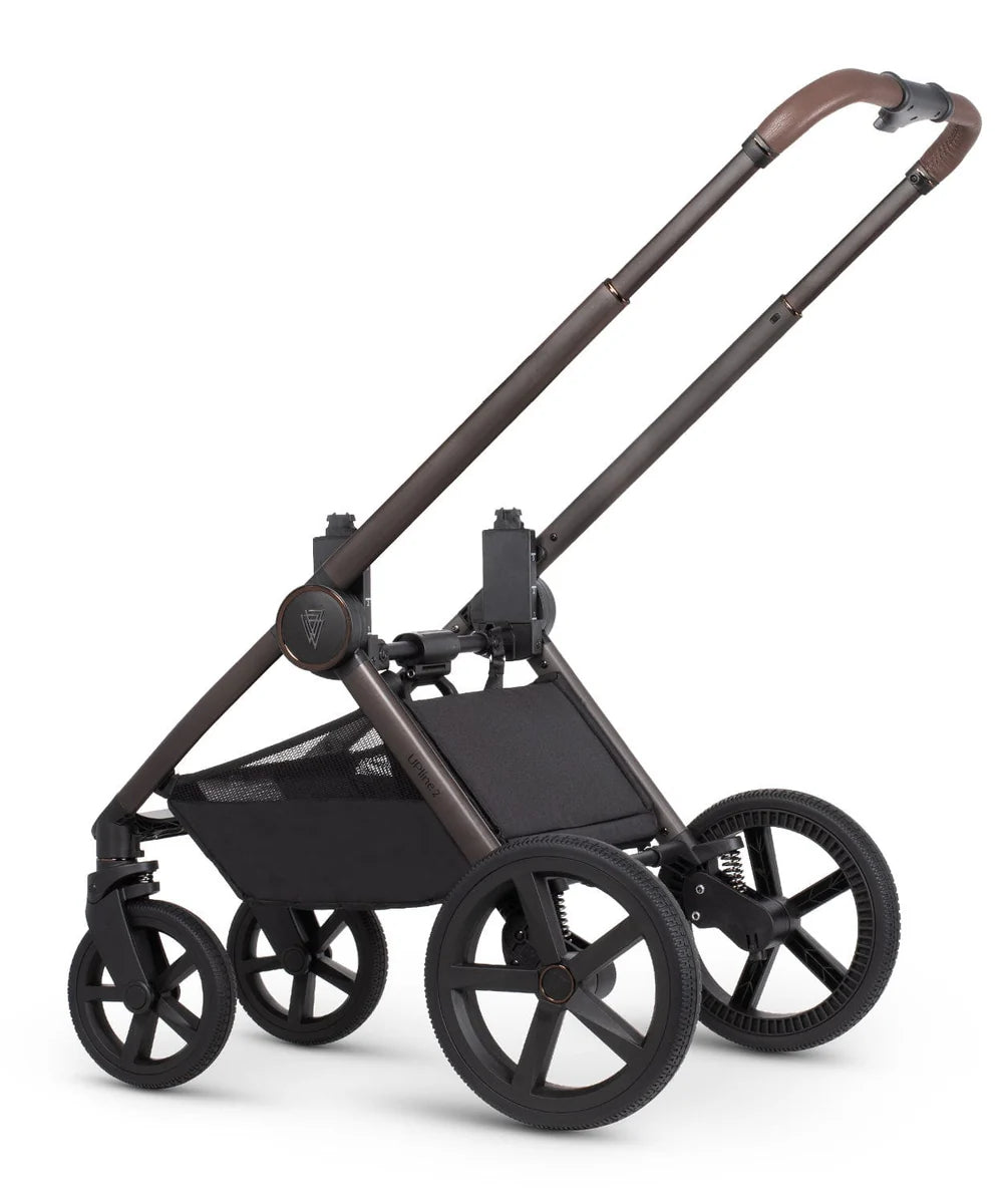 Venicci Upline2 Pushchair, Carrycot + Accessories Travel System Bundle - Special Edition Powder