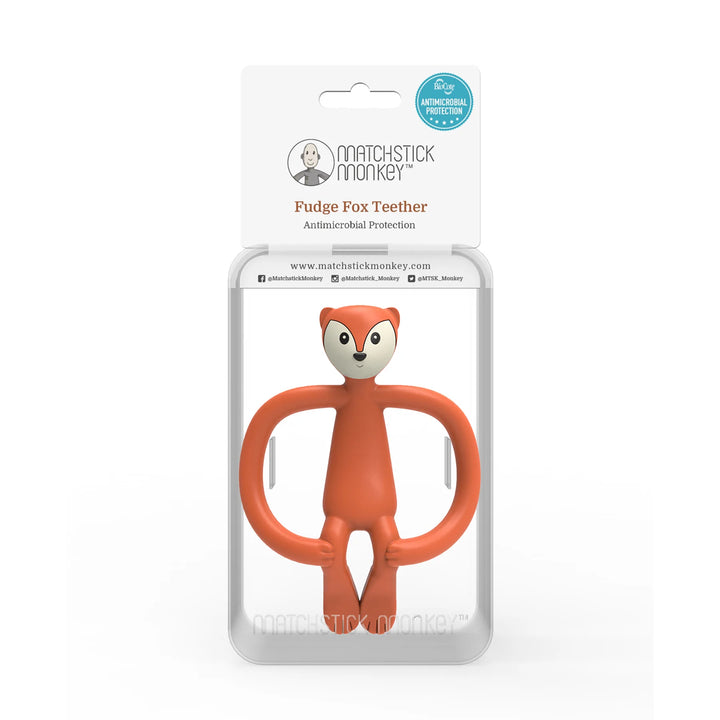 Matchstick Monkey Animal Teether -  Fudge Fox