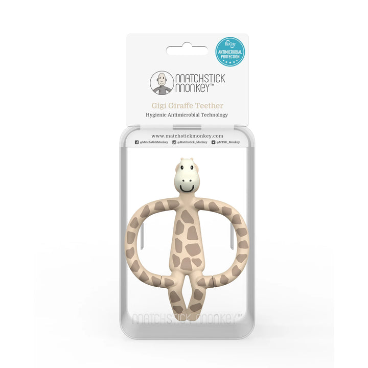 Matchstick Monkey Animal Teether - Gigi Giraffe