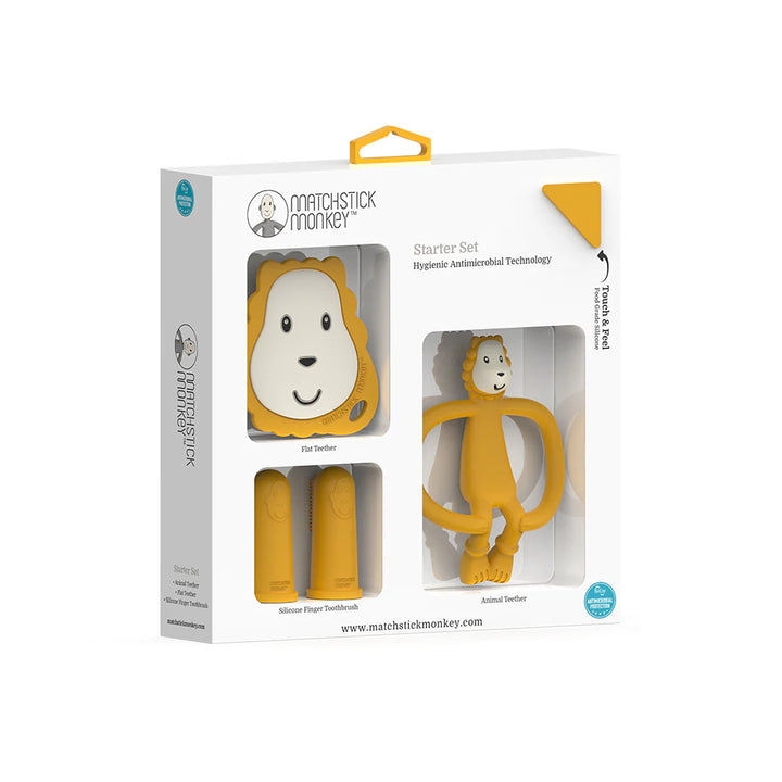 Matchstick Monkey Teething Starter Set - Ludo Lion