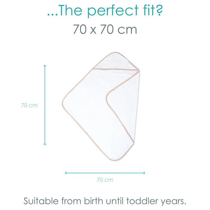 Clair De Lune 2 Pack Hooded Towel - Biscuit