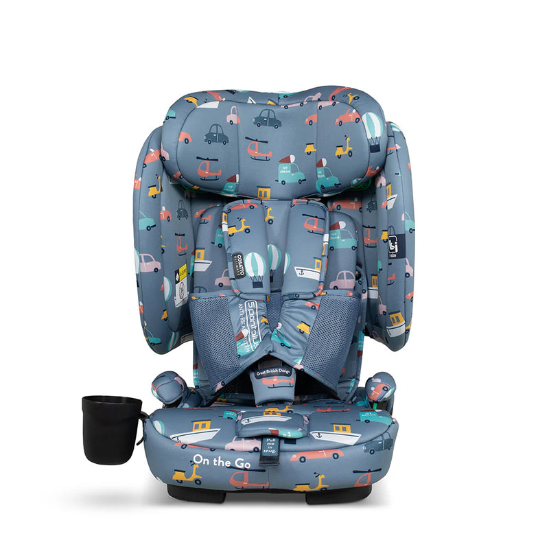Cosatto On The Go i-Size Travel Car Seat - Itchy Feet Sky