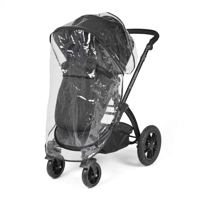 Ickle Bubba Stomp Luxe All-in-One i-Size Travel System with 360 Isofix Base (Nimbus) + Bubba&Me Bedside Crib – 14-Piece Bundle