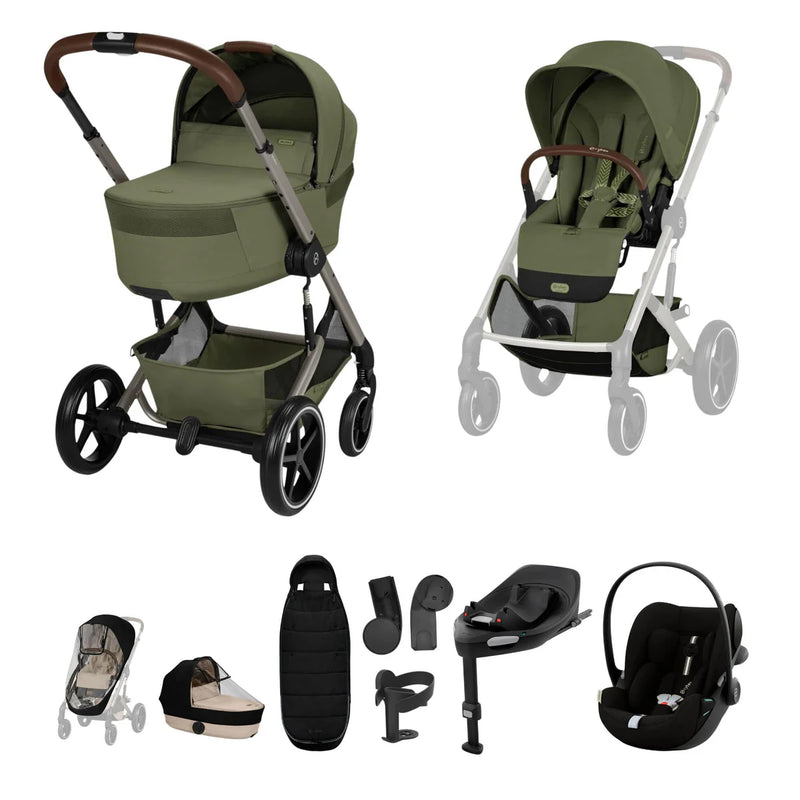 Cybex Balios S Lux Cloud G3 Ultimate Travel System Bundle - Moss Green (2026)