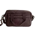 Ralphie Bear Quilted Stroller Bag - Brown/Pears Print
