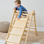 Tutti Bambini Scala Montessori 3 In 1 Pikler Climbing Frame With Climbing Wall - Natural