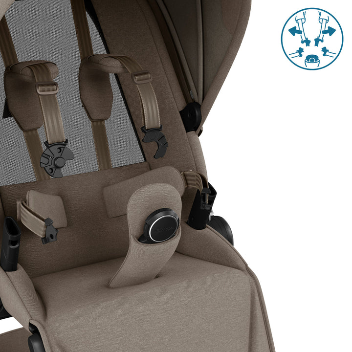 Maxi-Cosi Fame Travel System- Twillic Truffle | Black