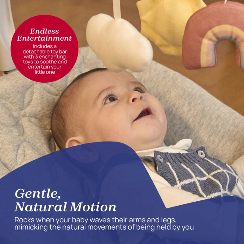 EX DISPLAY Chicco Zen Wave Rocker – Wooden Grey