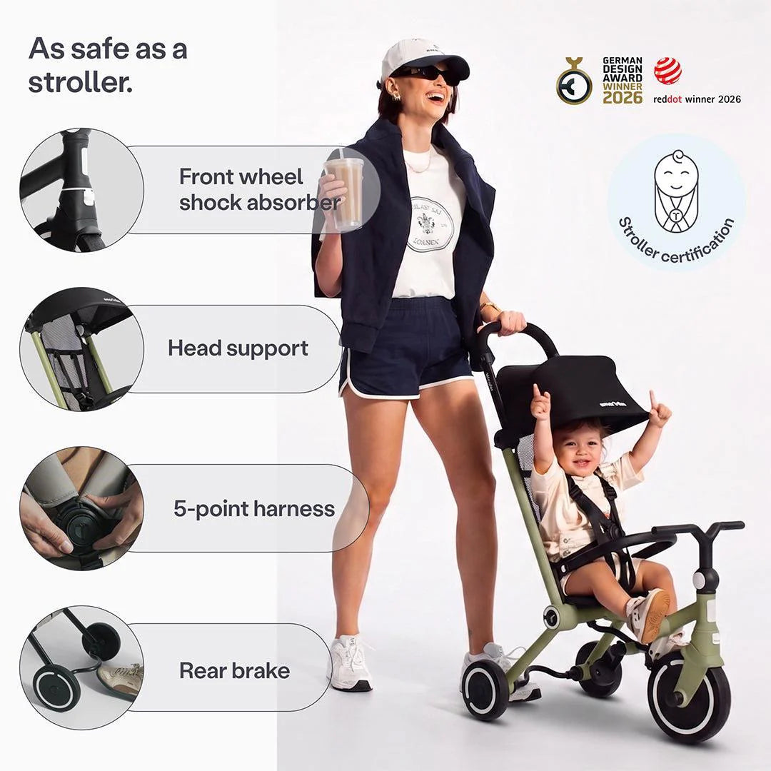 smarTrike Wonder Stroller Trike - Light Olive