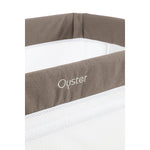 Oyster Drop Side Wiggle Crib Co-Sleeper - Mink