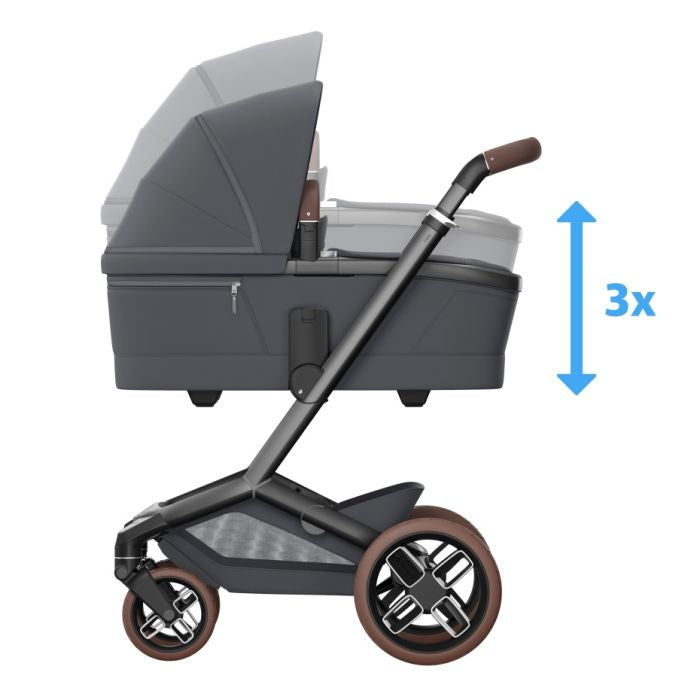 Maxi-Cosi Fame Pushchair & Carrycot - Moon Graphite (2026 Model)