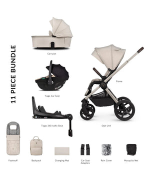 Venicci Upline2 4in1 Travel System Inc 360 Base - Stone Beige