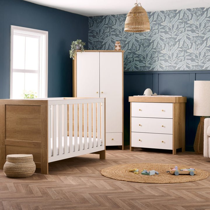 Obaby Nika 3 Piece Set - Oak & White