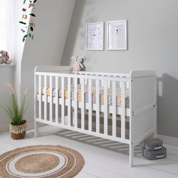 Tutti Bambini Rio Cot Bed, Changer and Mattress – White