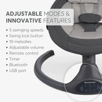 Kikkaboo Electrical Side To Side Codie Swing - Dark Grey