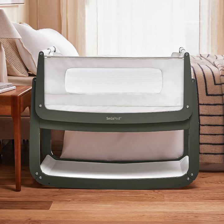 SnuzPod4 Bedside Crib - Sage