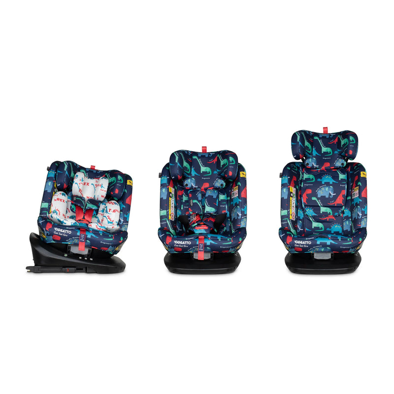 Cosatto Get Set Grow i-Size 360 Car Seat - D is for Dino
