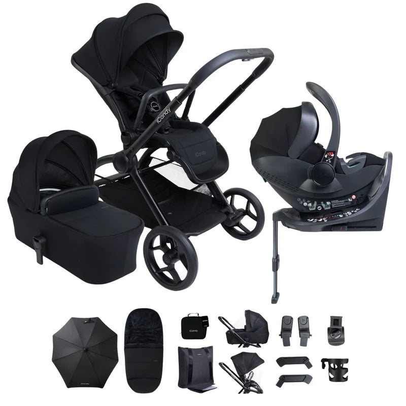 iCandy Core2 Complete 360 Car Seat Travel System Bundle - Black