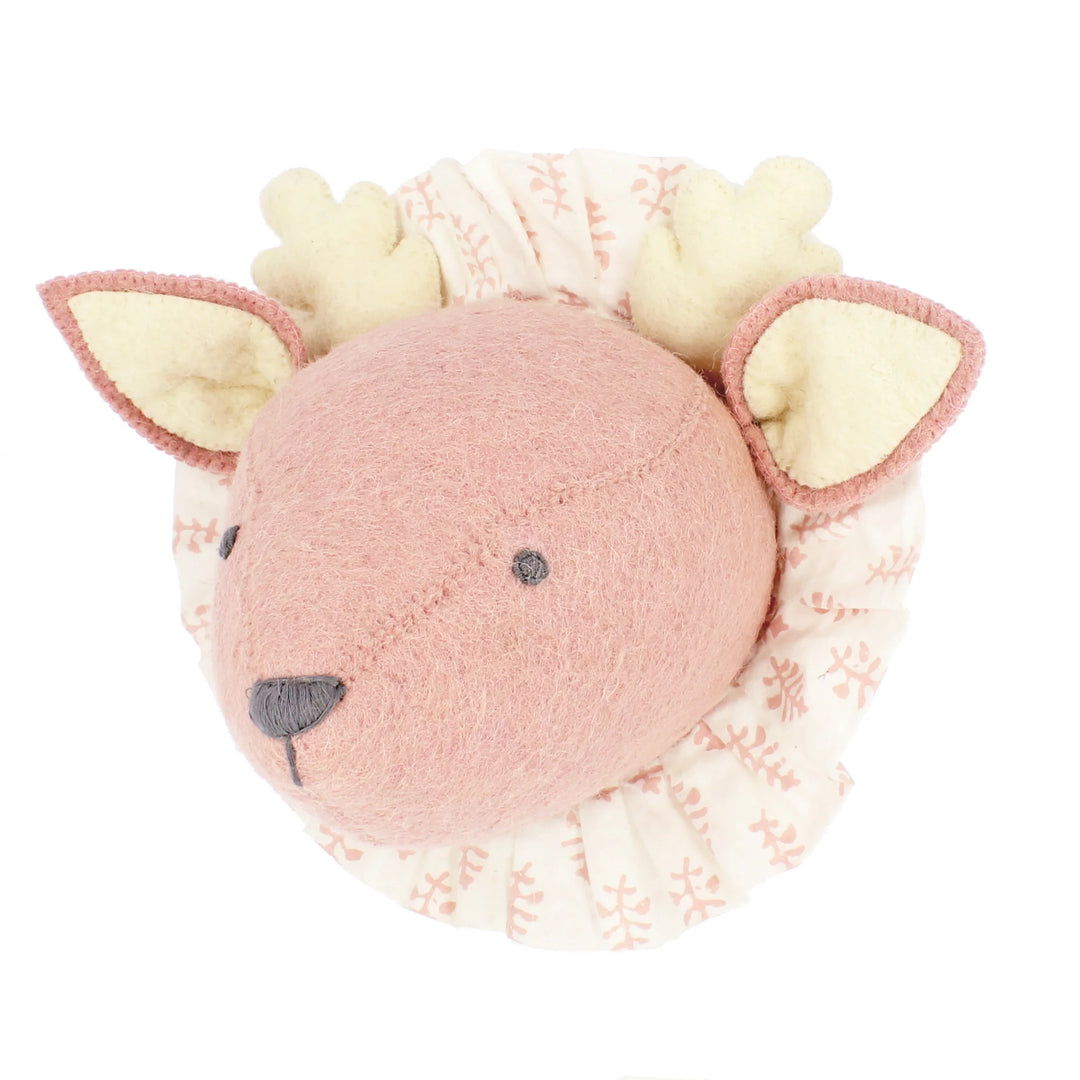 Fiona Walker Baby Deer with Vintage Ruff Head Mini - Pink