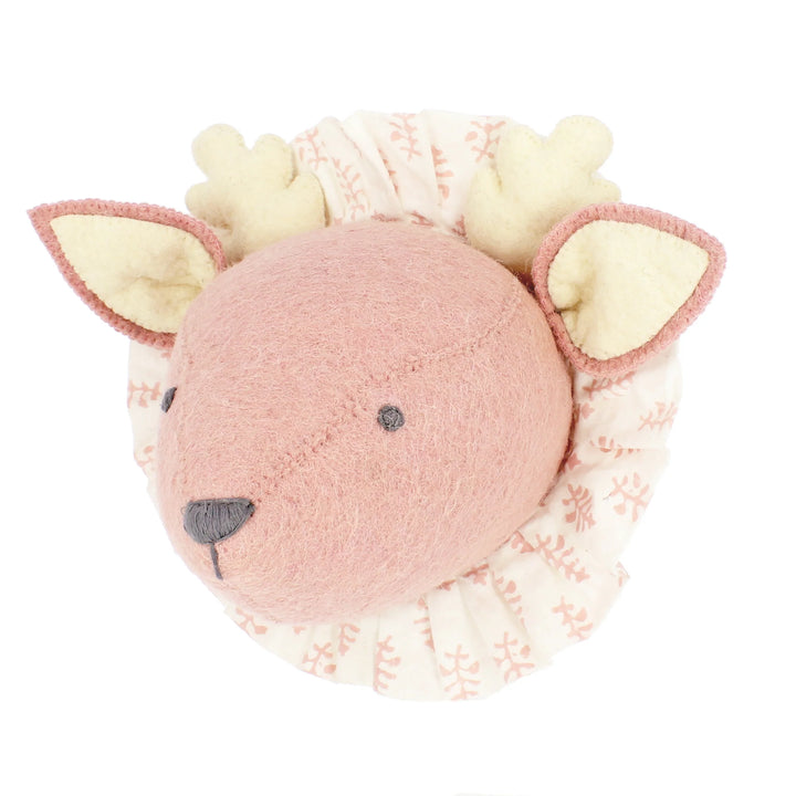 Fiona Walker Baby Deer with Vintage Ruff Head Mini - Pink