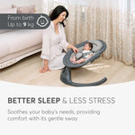 Kikkaboo Electrical Side To Side Codie Swing - Dark Grey