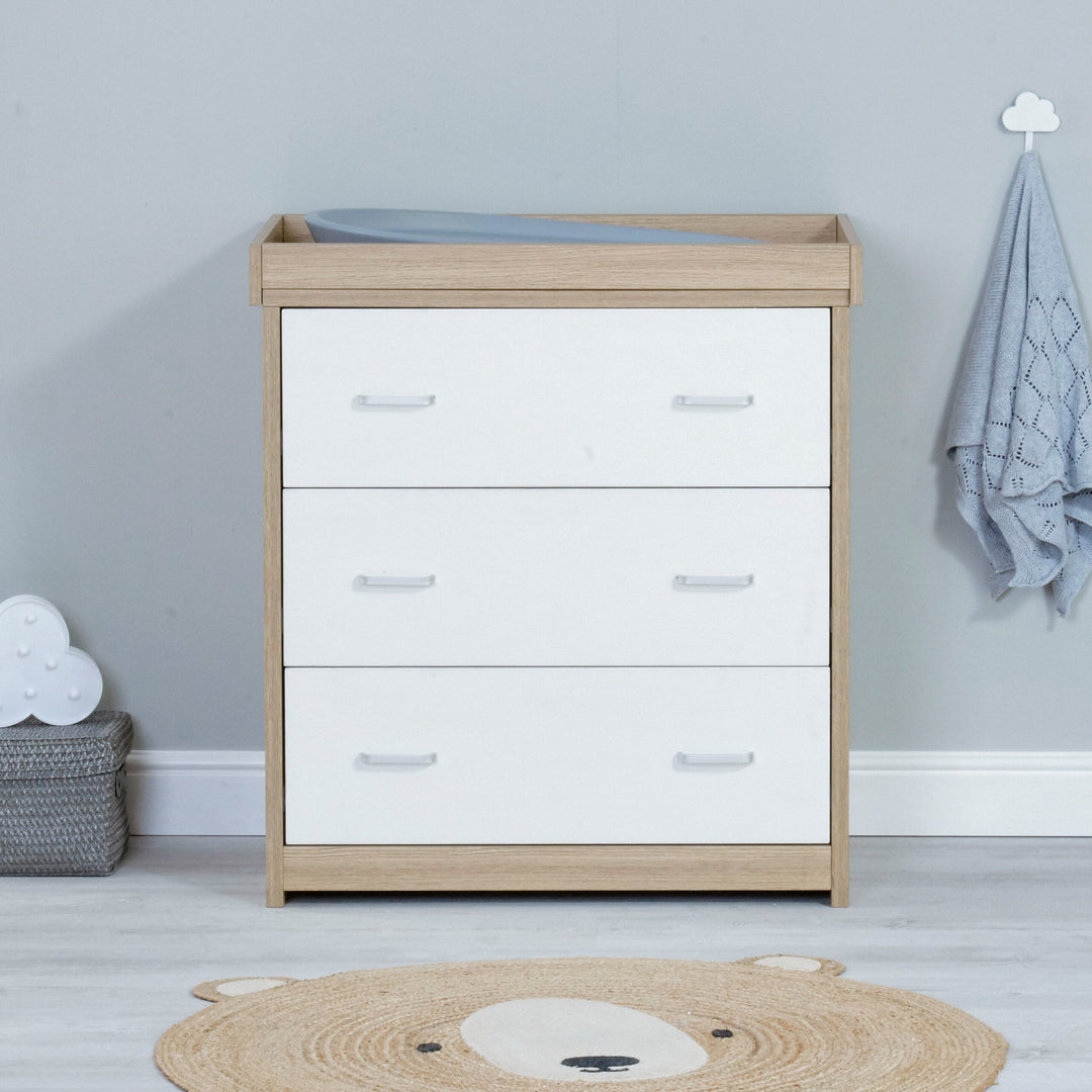 Luno 2 Piece Nursery Furniture Set – Oak White