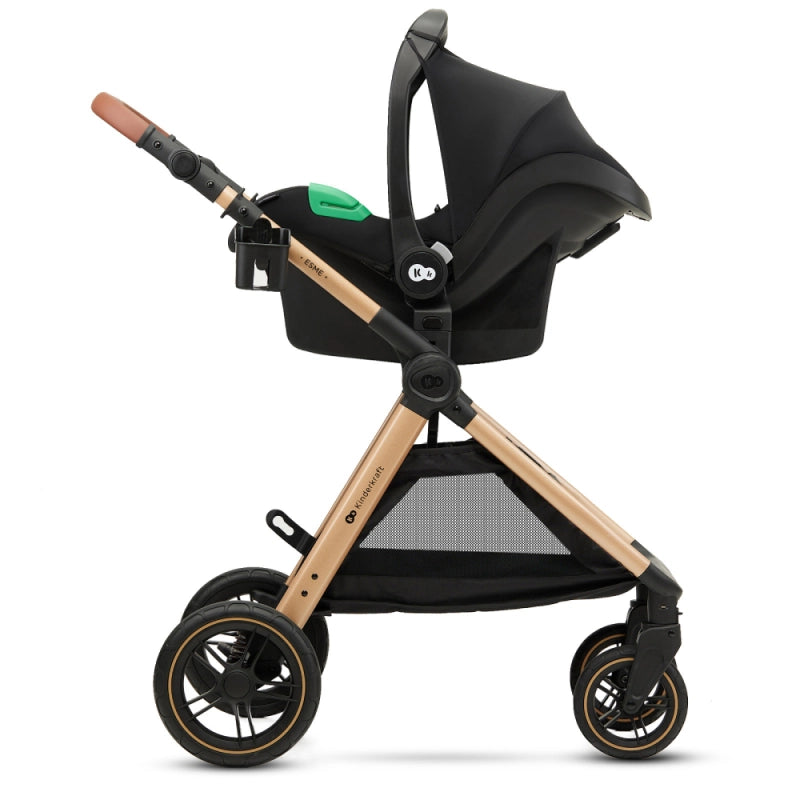 Kinderkraft Esme Pro 3in1 Travel System With Mink Pro2 Car Seat - Pure Black