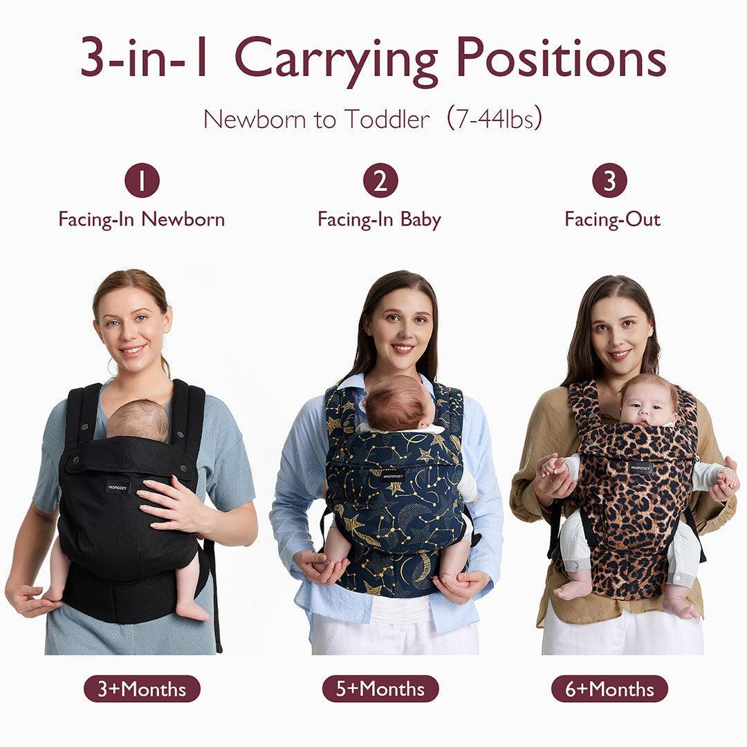 Momcozy Baby Carrier 3M+ - Leopard