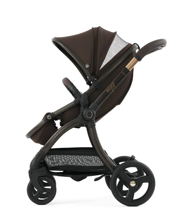 egg3 Luxury Maxi-Cosi Cabriofix i-Size Travel System Bundle - AINR Exclusive Turkish Coffee