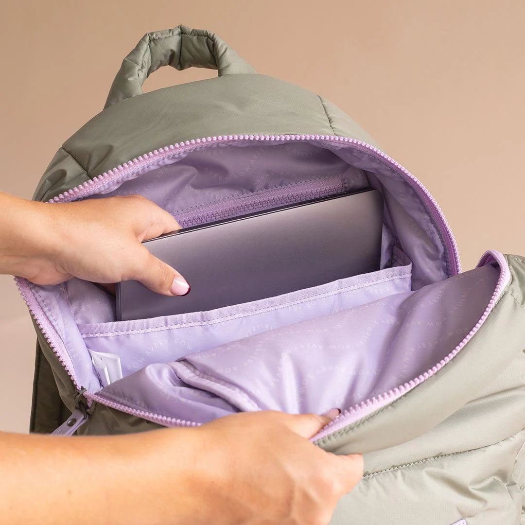 Avery Row Changing Backpack - Olive Green