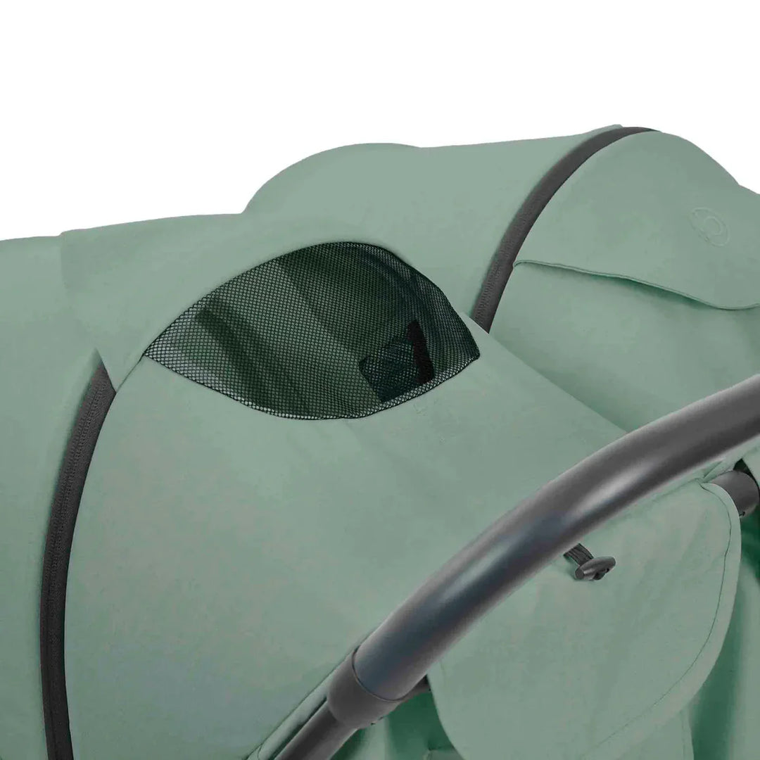 Ickle Bubba Aries Double Prime Autofold Stroller Bundle - Sage Green