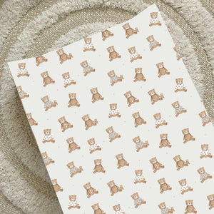 Bobbin & Bumble Anti-Roll Wedge Baby Changing Mat - Teddy Bears