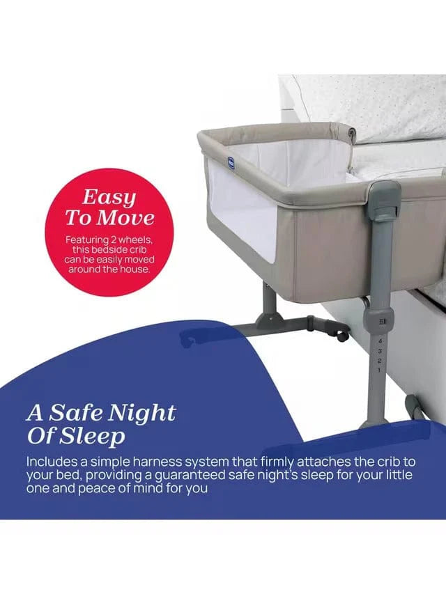 Chicco Next2Me Essential Bedside Crib - Dune