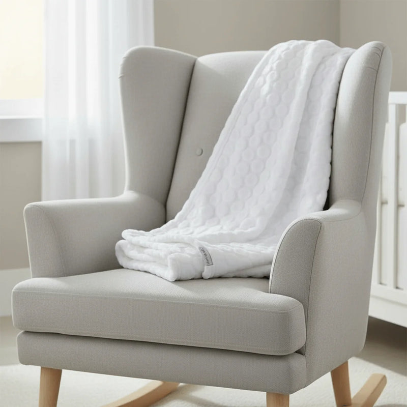Clair De Lune Dimple Palm Moses Basket With Stand & Bedding Bundle