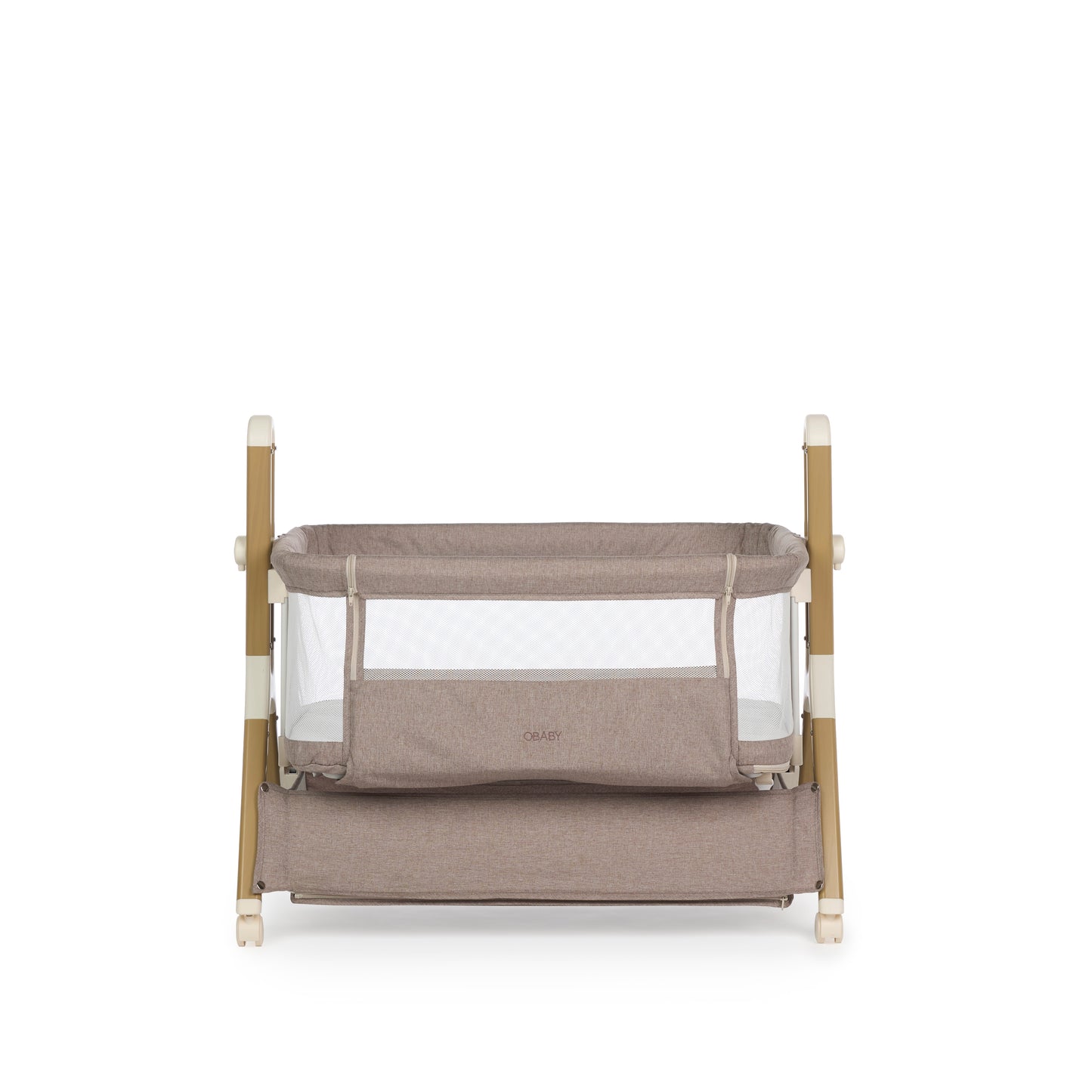 Obaby Cloud Bedside Crib - Nutmeg