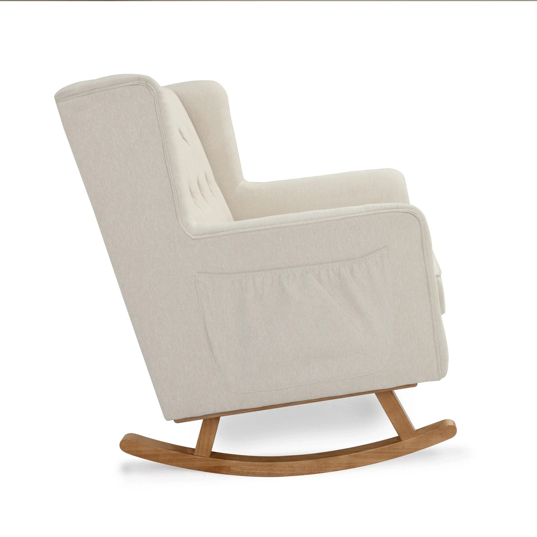 Babymore Lux Snuggle Rocking Chair – Ivory