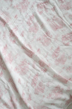 The Gilded Bird Spring Toile Pink Bamboo Baby Blanket