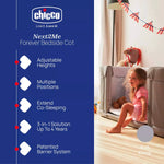 Chicco Next2Me Forever Bedside Crib To Cot - Ash Grey