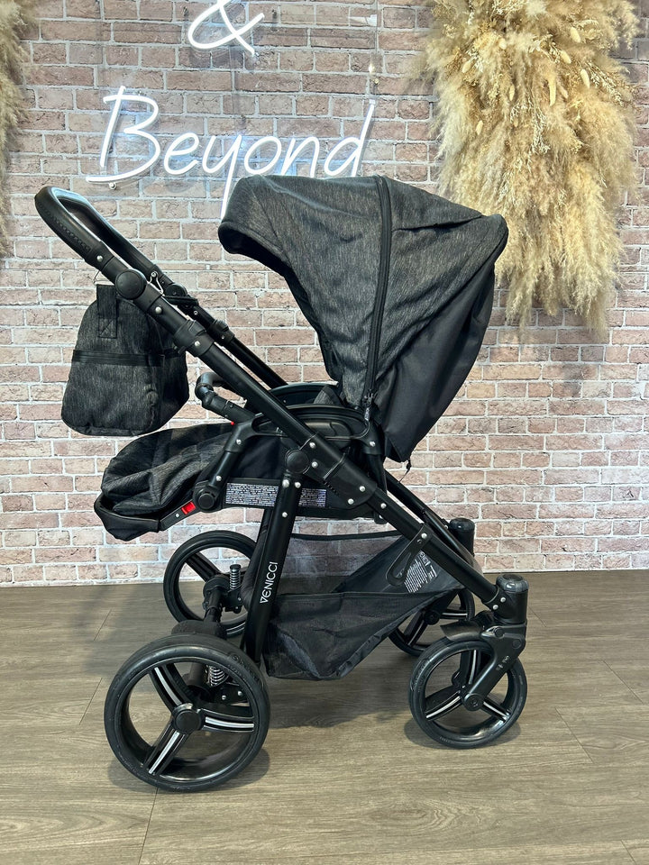 PRE LOVED Venicci Soft Travel System - Denim Black