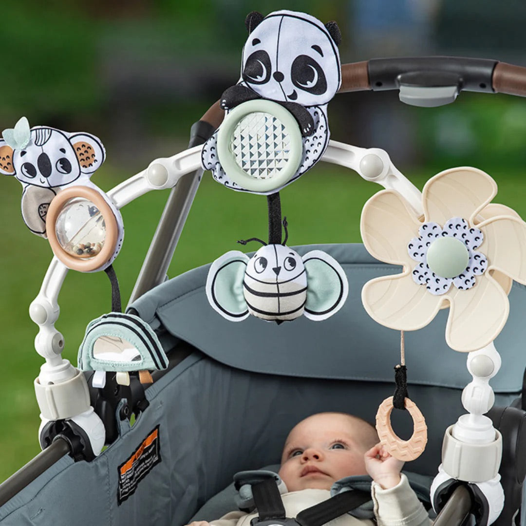 Tiny Love Sunny Flexible Stroller Bar Toy - Black & White