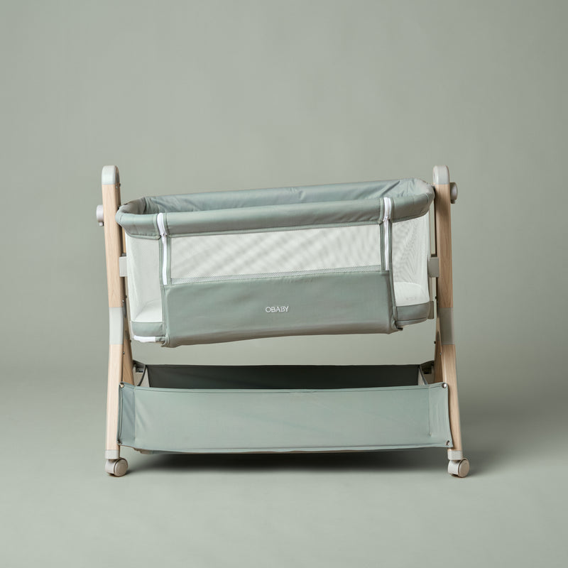 Obaby Cloud Bedside Crib - Sage