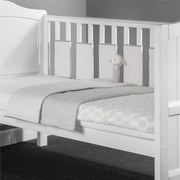 Little Baa Lamb 5 Piece Cot / Cot Bed Quilt, Bumper, Blanket Bedding Set