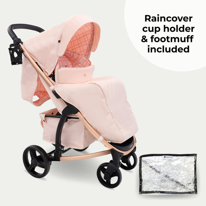 My Babiie MB200i 3-in-1 iSize Travel System - Pink Plaid