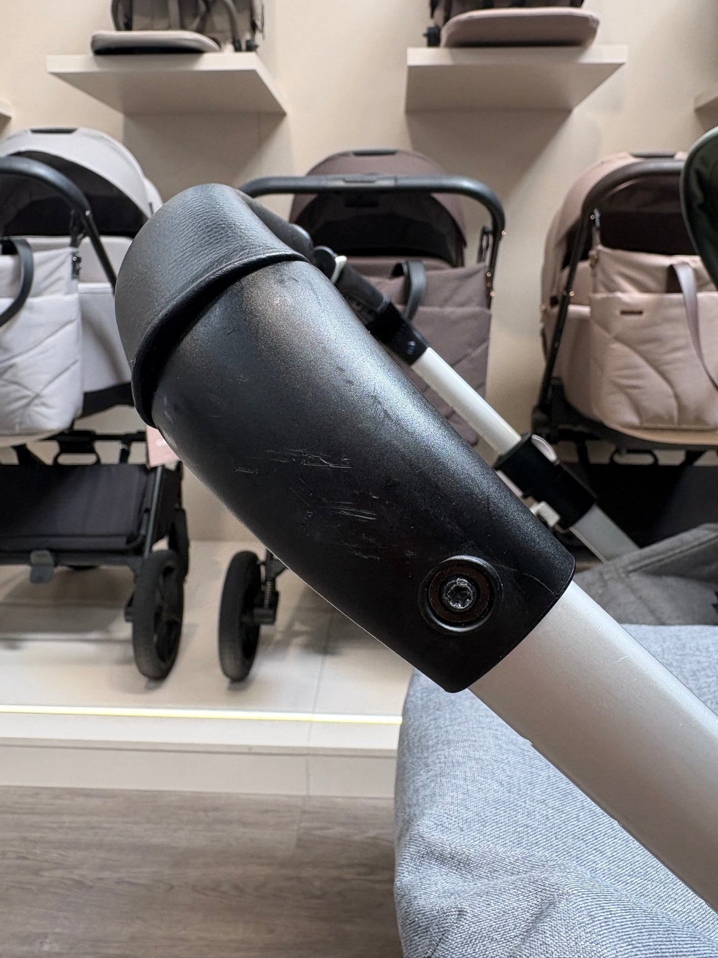 PRE LOVED Bugaboo Donkey5 Duo Bundle - Grey Melange/Forest Green