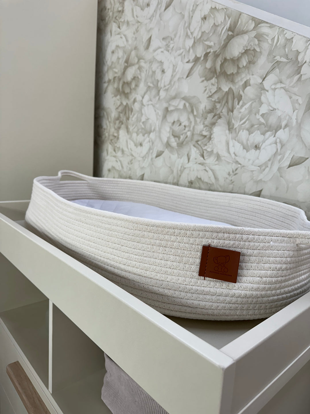 Cotton Rope Caddy & Changing Basket Duo - Off White