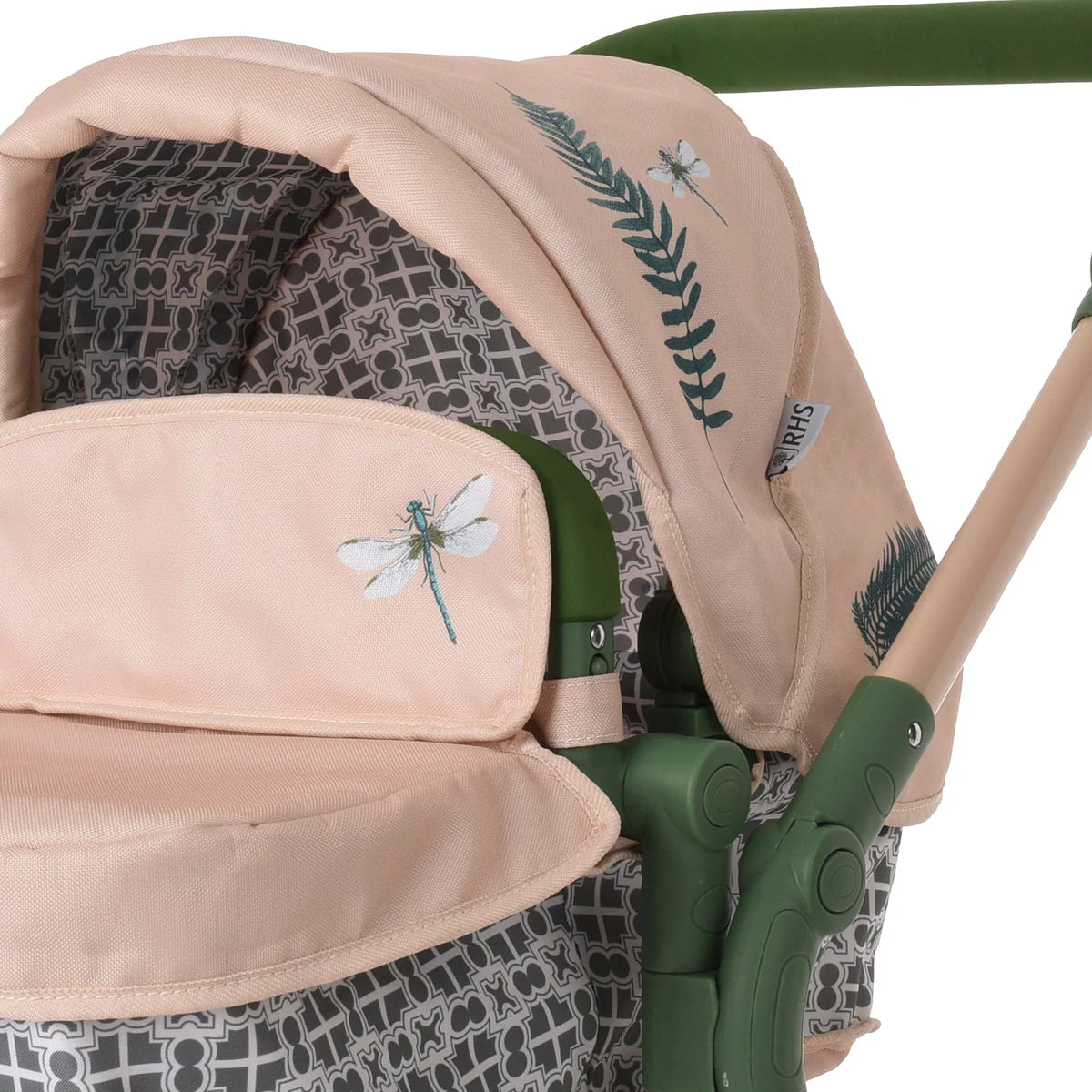Roma RHS Twins Dolls Pram - Fern