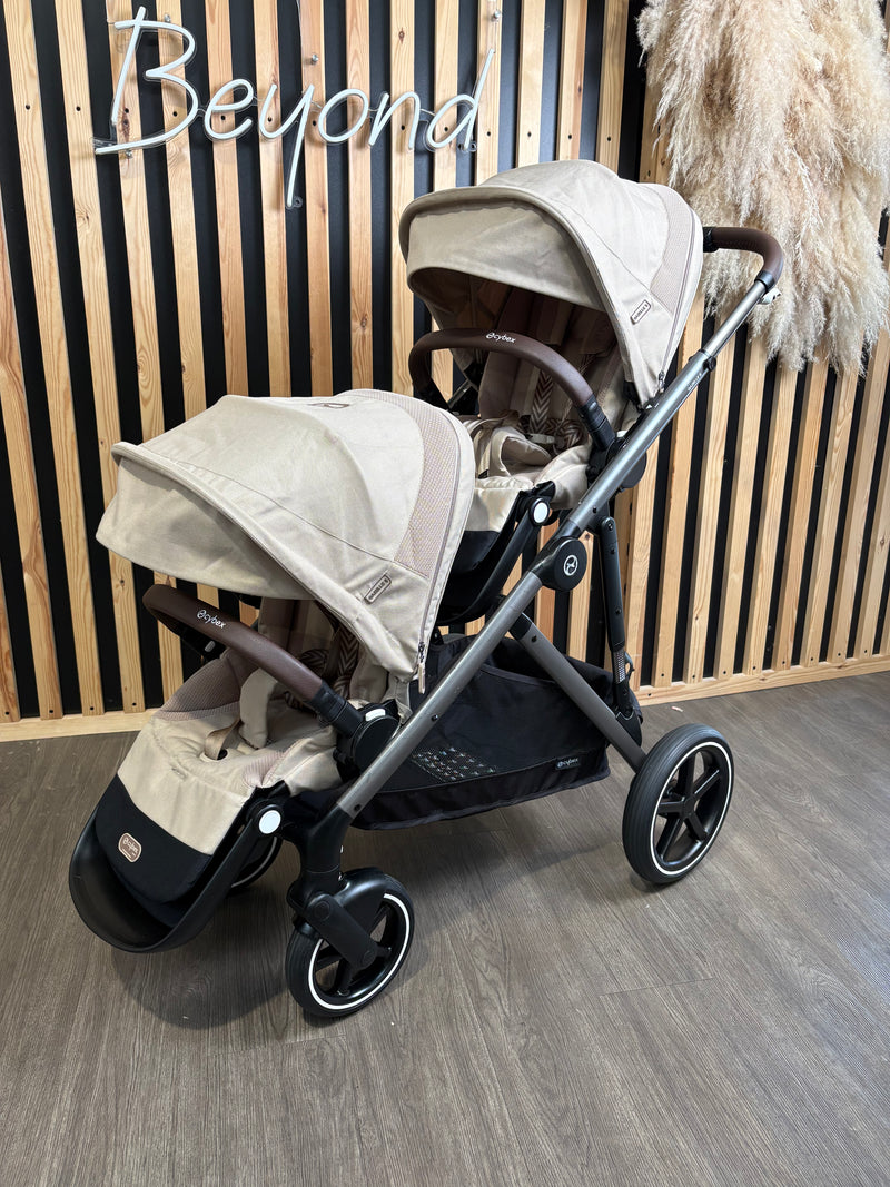 PRE LOVED Cybex Gazelle S Twin Bundle - Almond Beige