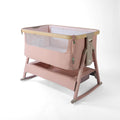 Tutti Bambini Cozee Air 2 Bedside Crib - Drifted Oak/Blush