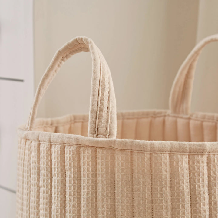 CuddleCo Large Storage Basket - Cashmere Waffle